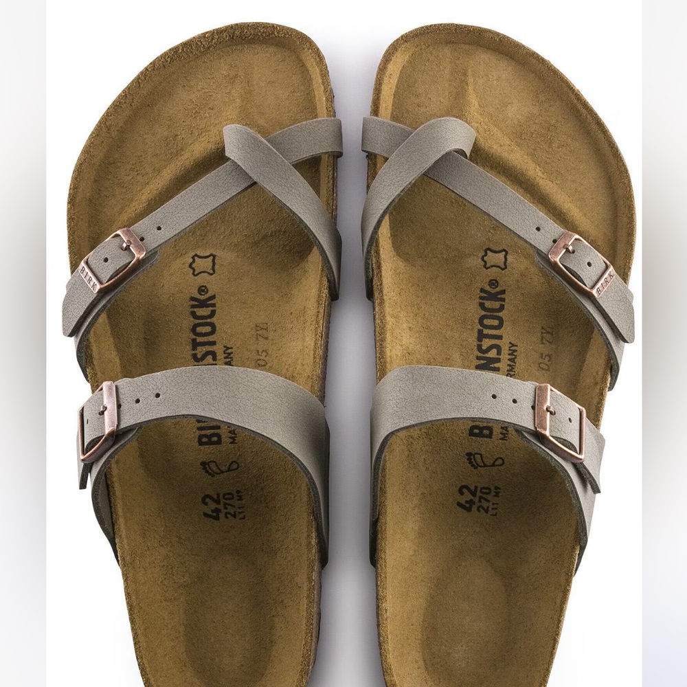 Birkenstock Mayari Taupe Sandals with Buckles